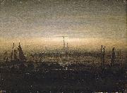 Caspar David Friedrich Greifswald im Mondschein Spain oil painting artist
